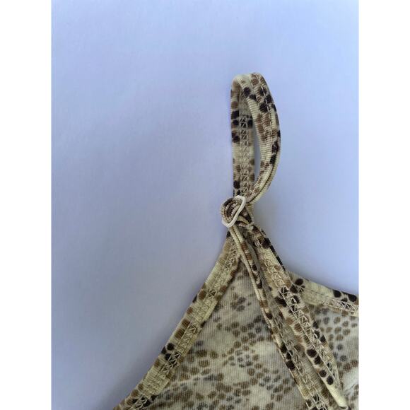 LANE BRYANT, SIZE 14/16, TANK TOP, CREAM AND BROWN - Picture 4 of 4